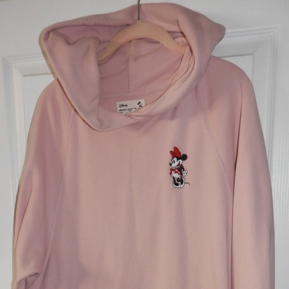 Uniqlo Disney Sweatshirt Dress Minnie Tunic PINK